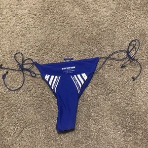 White fox boutique royal blue bikini bottoms